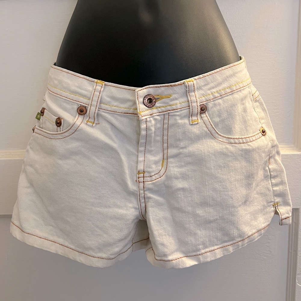 White Denim Shorts